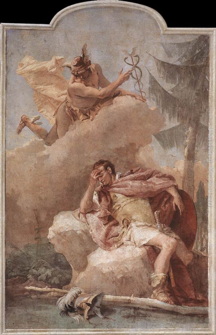 Mercury Appearing to Aeneas painting - Giovanni Battista Tiepolo Mercury Appearing to Aeneas art painting